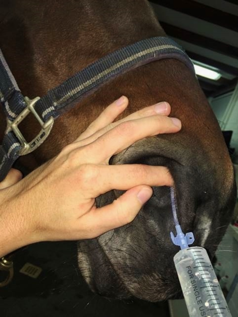 Het doorspoelen van een traanbuis